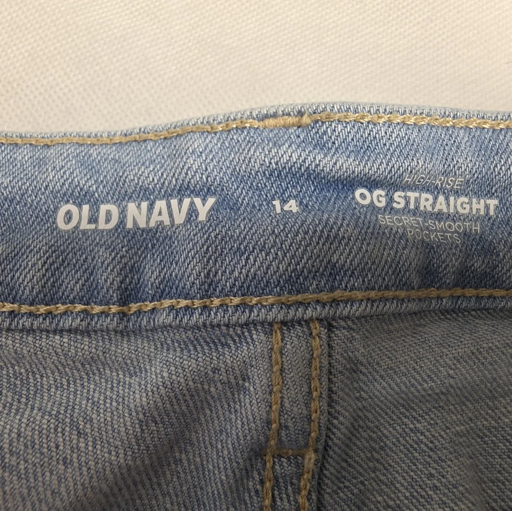 Old Navy 14 High Rise OG Straight Secret Smooth Pockets AT-2185